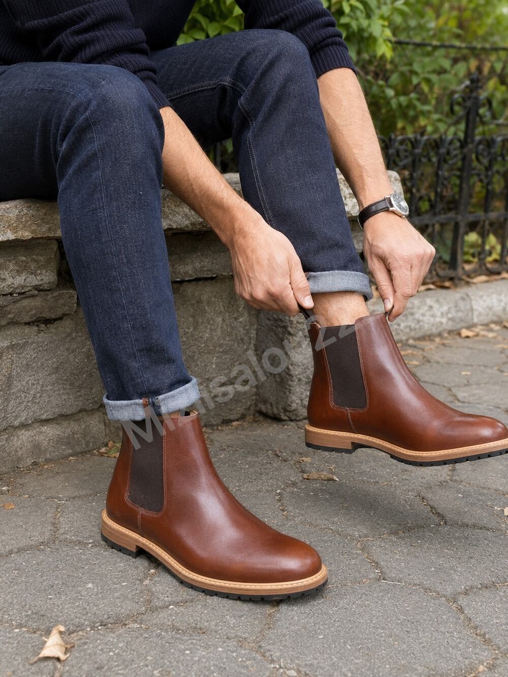 Nisolo Marco Everyday Chelsea Boot Terracotta Leather Men’s Size 9 New